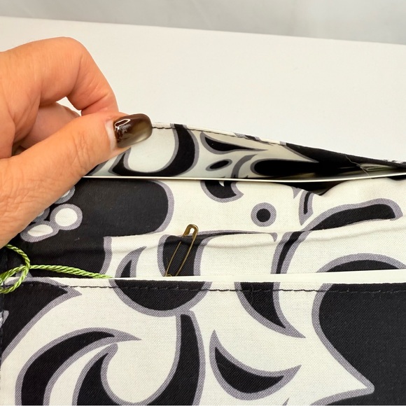 Vera Bradley Night & Day Checkbook Cover in Black and White - Picture 6 of 6